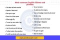 Can you tell me some idioms and phrases?