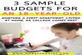 How should an 18 year old budget?