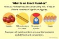 What is a number close to an exact number called?