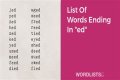What short words end with Ed?